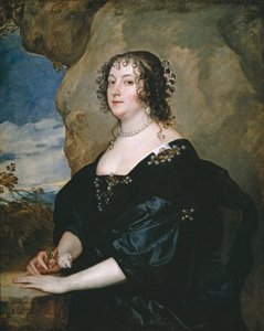 Portret van Beatrice Hemmema, gravin van Oxford (1580-1655) door Anthony van Dyck