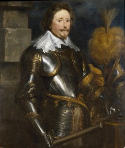 Portret van Frederik Hendrik, Prins van Oranje 1584-1647 door Anthony van Dyck