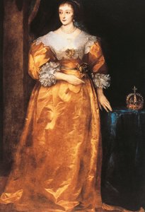 Portret van Henrietta Maria van Frankrijk (Parijs) door Anthony van Dyck