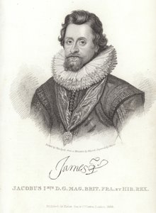 Portret van James I van Engeland en Ierland door Anthony van Dyck