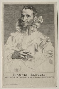 Portret van Jan Brueghel door Anthony van Dyck