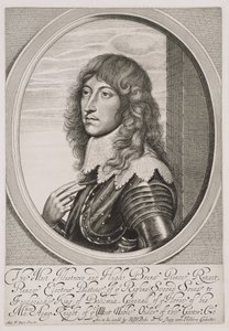Portret van Prins Rupert (1619-82) Graaf Palatijn van de Rijn en Hertog van Beieren, gegraveerd door William Faithorne (1616-91)