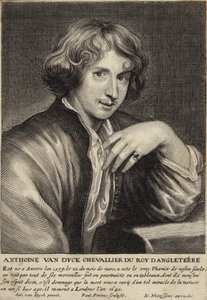Portret van Sir Anthony van Dyck door Anthony van Dyck
