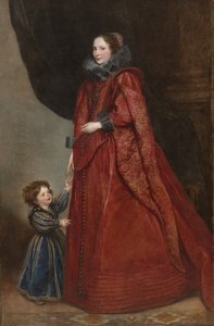 Portret van een vrouw en kind, c.1623-25