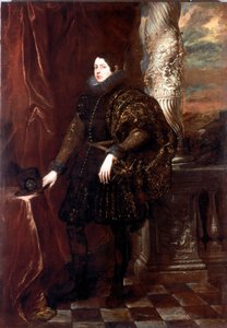 Portret van een heer van de Spinola familie of portret van een jonge patriciër Schilderij door Antonie Van Dyck (1599-1641) 1623-1625 ca. Dim. 243x170 cm Genua, Galleria di Palazzo Rosso