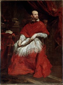 Portret van de Italiaanse kardinaal en historicus Guido Bentivoglio door Anthony van Dyck