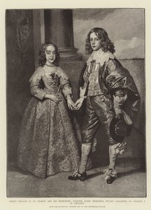 Prins Willem II van Oranje en zijn verloofde, prinses Marie Henrietta Stuart, dochter van Karel I van Engeland