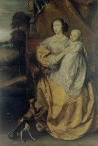 Koningin Henrietta Maria (1609-69) c.1640