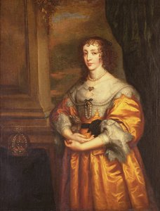 Koningin Henrietta Maria, ca. 1633 door Anthony van Dyck