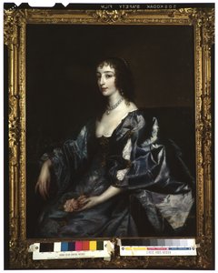 Koningin Henrietta Maria van Engeland, ca. 1636-38 door Anthony van Dyck