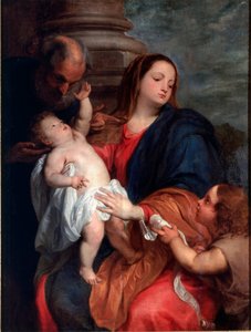 De Heilige Familie door Anthony van Dyck