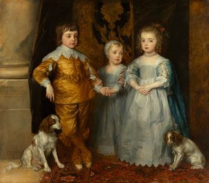 De drie oudste kinderen van Charles I door Anthony van Dyck