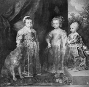 De drie zonen van Karel I, koning van Engeland