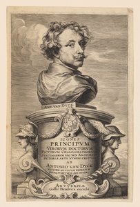Titelpagina, uit de Icones Principum Virorum door Anthony van Dyck