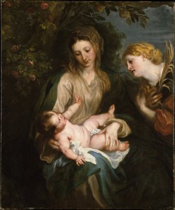 Maagd en kind met de heilige Catharina van Alexandrië