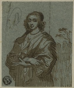 Vrouw Driekwart Lengte met Gekruiste Armen door Anthony van Dyck