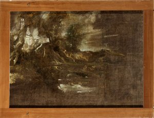 Bosrijk landschap door Anthony van Dyck