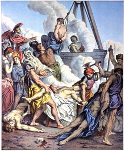 Martelaarschap van de Makkabeeën door Antoine (after) Dieu