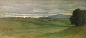 Romeins landschap door Antoine Auguste Ernest Herbert or Hebert