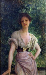De Wasvrouw door Antoine Auguste Ernest Herbert or Hebert