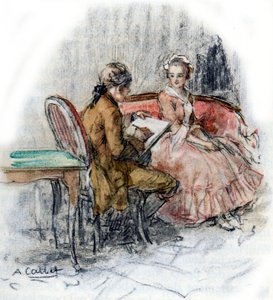 Werther tekent Charlotte