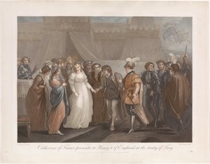 Catherine van Valois en koning Hendrik V van Engeland