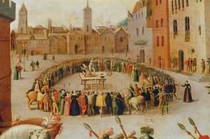 De executie van Sir Thomas More in 1535 door Antoine Caron