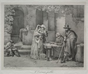 De Openbare Schrijver door Antoine Cécile Hortense Haudebourt Lescot
