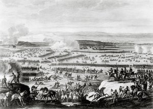 Slag bij Austerlitz in Moravië door Antoine Charles Horace Vernet