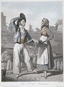 De Visverkoper door Antoine Charles Horace Vernet