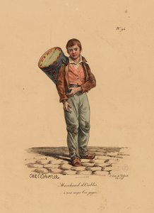 De Banketbakker, nummer 94 uit de serie De Kreten van Parijs, gegraveerd door Francois Seraphin Delpech (1778-1825) door Antoine Charles Horace Vernet