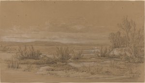 Landschap bij Vourlis door Antoine Jean Duclaux