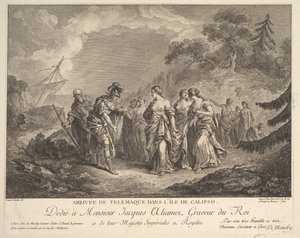 De Aankomst van Telemachus op het Eiland van Calypso