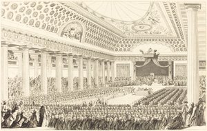 De opening van de Staten-Generaal in Versailles, 5 maart 1789 door Antoine Jean Duclos after Charles Monnet