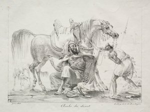 Arabier van de Woestijn door Antoine Jean Gros