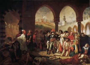 Bonaparte bezoekt de pestslachtoffers van Jaffa