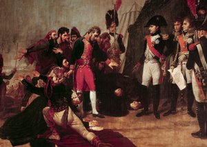 De overgave van Madrid. Napoleon I ontving de overgave van Madrid op 4 december 1808