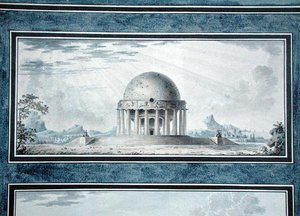 Ontwerp voor een huis voor een kosmopoliet, 1783 door Antoine Laurent Thomas Vaudoyer