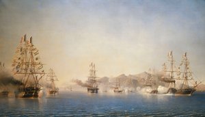 De aankomst in de haven van Toulon van de prins-president (Napoleon III), 27 september 1852 door Antoine Leon Morel Fatio