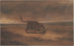 Tijger door Antoine Louis Barye