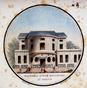 Halle aux calves, boulevard Saint Martin. In pittoreske uitzichten van de belangrijkste gebouwen van Parijs door Sergeant