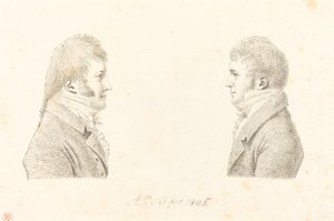 Zelfportret en de Broer van de Kunstenaar door Antoine Marie Philippe Louis d