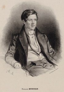 Portret van de pianist en componist Franz Hünten 1793-1878 door Antoine Maurin