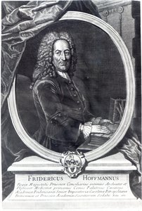 Friedrich Hoffmann, gegraveerd door F.G. Wolffgang, 1735 door Antoine Pesne