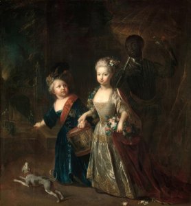 Friedrich de Grote en Wilhelmine / Pesne 1714