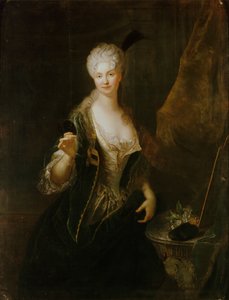 Portret van Dorothea Luise van Wittenhorst-Sonsfeld, 1681-1746 door Antoine Pesne