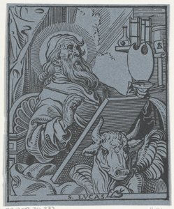 Lucas de evangelist door Antoine Sallaert