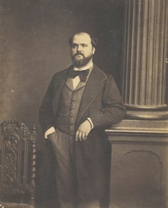Zonder titel man staand, en face, 1855-1869 door Antoine Samuel Adam Salomon