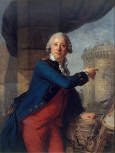 Portret van Henri Masers de Latude, 1725-1805 door Antoine Vestier