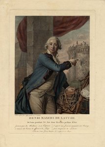 Portret van Henri Masers de Latude 1725-1805, 1790 door Antoine Vestier